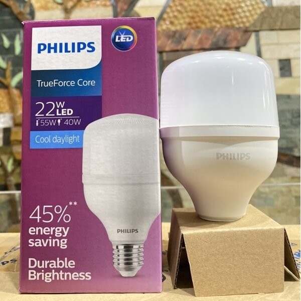 Đèn LED Bulb Trụ Philips TForce Core HB 22W E27
