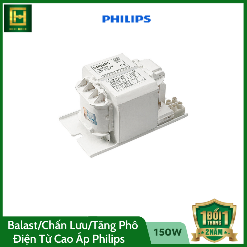 Ballast/Tăng Phô/Chấn Lưu Điện Từ Bóng Đèn Cao Áp Philips - BSN 150W L300I